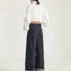 Asymmetric Shirt in Nappa Leather Asymmetric Shirt in Nappa Leather