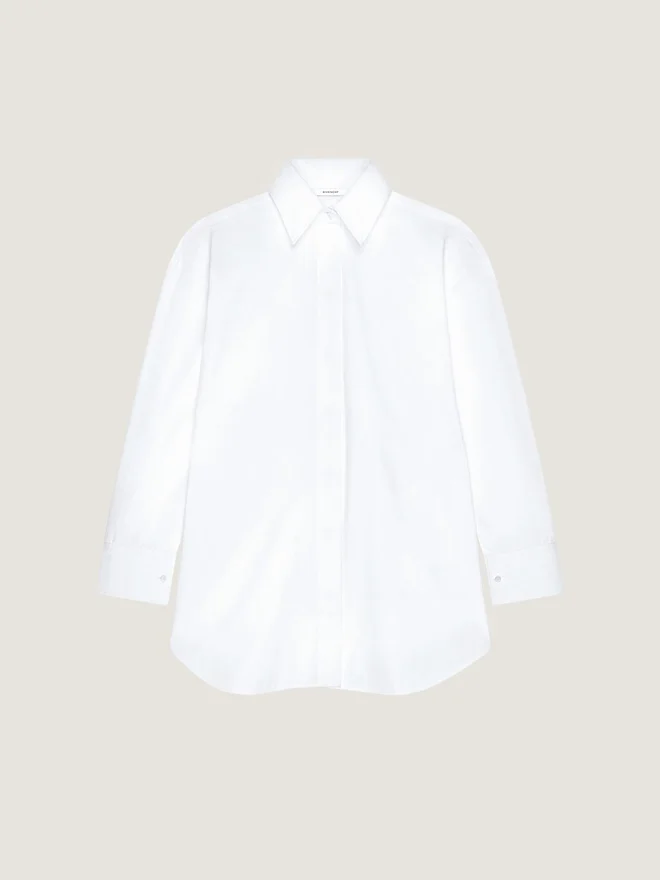Asymmetric Shirt in Poplin Asymmetric Shirt in Poplin