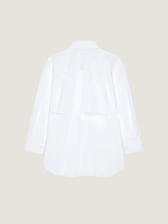 Asymmetric Shirt in Poplin Asymmetric Shirt in Poplin