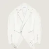 Back-To-Front Biker Jacket in Leather