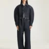 Back-To-Front Cocoon Jacket in Raw Denim