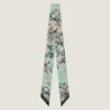 Bandeau in Silk with Roses Print Bandeau in Silk with Roses Print