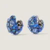 Bold Crystals Clip Earrings in Metal and Crystals