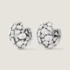 Bold Crystals Clip Earrings in Metal and Crystals