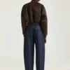 Bomber with Zipped Shawl Collar in Nylon