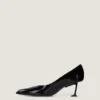 Boudoir Fold Pumps in Patent Leather