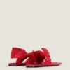 Boudoir Thongs in Nappa Leather with Bow