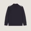 Cardigan in Wool with Gros Grain Details