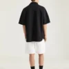 Cargo Bermuda Shorts in Herringbone Denim