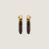 Chain Earrings in Metal and Resin