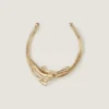 Chain Link Torque Necklace in Metal