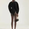 Cocoon Bodysuit in Engineered Knit