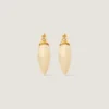 Cocoon Earrings in Metal