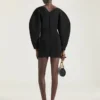 Cocoon Mini Dress in Engineered Knit Cocoon Mini Dress in Engineered Knit