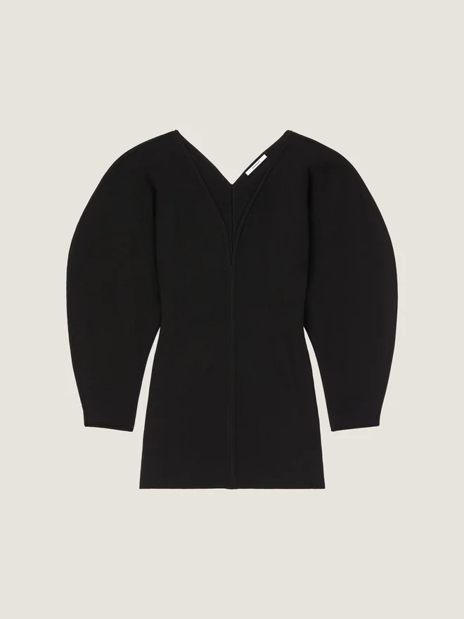 Cocoon Mini Dress in Engineered Knit Cocoon Mini Dress in Engineered Knit