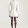 Cocoon Mini Dress in White Denim Cocoon Mini Dress in White Denim