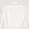 Cocoon Mini Dress in White Denim Cocoon Mini Dress in White Denim