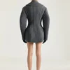 Cocoon Peacoat in Wool