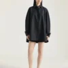 Cocoon Shirt in Poplin with Givenchy Embroidery