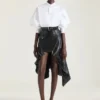 Asymmetric Biker Skirt in Leather Asymmetric Biker Skirt in Leather