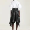 Asymmetric Biker Skirt in Leather Asymmetric Biker Skirt in Leather