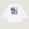 Cocoon T-Shirt in Cotton with Archive Print
