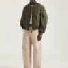 Couture Seam Bomber in Cotton with Givenchy Stamp Print