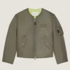 Couture Seam Bomber in Nylon with Givenchy Paris Patch