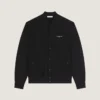 Couture Seam Cardigan in Fleece Embroidered Givenchy Paris