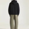 Couture Seam Hoodie in Fleece Embroidered Givenchy Paris
