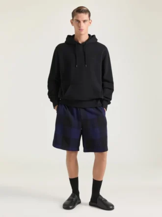 Checked Bermuda Shorts in Wool