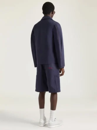 Couture Seam Jacket in Denim Embroidered Givenchy Paris