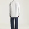 Couture Seam Overshirt in Leather