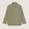 Couture Seam Overshirt in Overdyed Denim