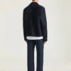 Couture Seam Overshirt in Suede