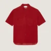 Couture Seam Overshirt in Suede