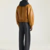 Couture Seam Raglan Blouson in Leather