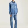 Couture Seam Shirt in Shadow Washed Denim
