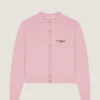 Cropped Cardigan in Wool and Cashmere