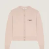 Cropped Cardigan in Wool and Cashmere