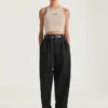 Cropped Tank Top in Cotton with Givenchy Paris Print