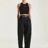 Cropped Tank Top in Cotton with Givenchy Paris Print