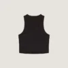 Cropped Tank Top in Cotton with Givenchy Paris Print