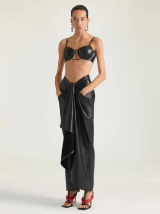 Cutaway Bra in Leather