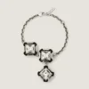 Deconstructed Crystals Bracelet in Metal and Crystals