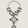 Deconstructed Crystals Bracelet in Metal and Crystals