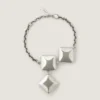 Deconstructed Crystals Bracelet in Metal and Crystals