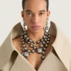 Deconstructed Crystals Multi-Row Necklace in Crystals