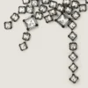 Deconstructed Crystals Multi-Row Necklace in Crystals