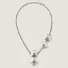 Deconstructed Crystals Necklace in Metal and Crystals
